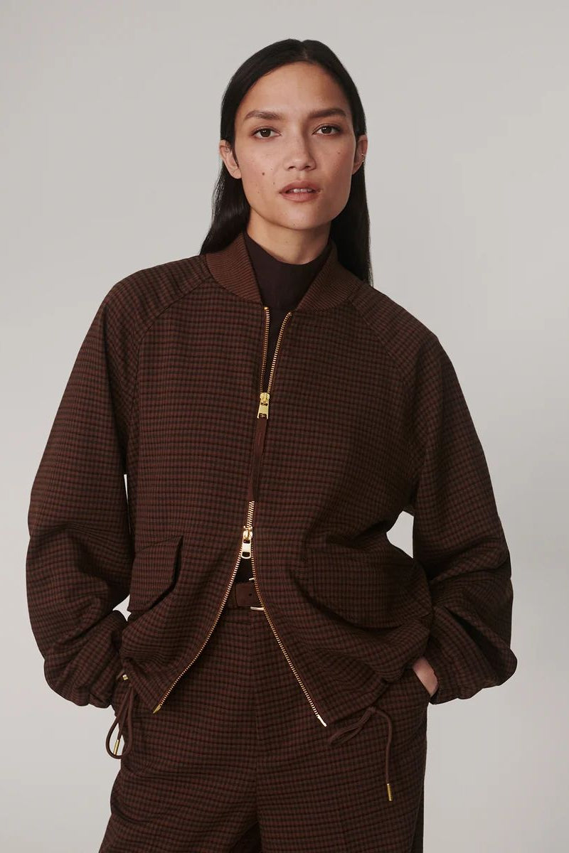 KEAGAN SHORT BLOUSON DARK COCAO