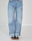 26Z-MOTHER-BROEK JEANS-BLAUW MIDDEN