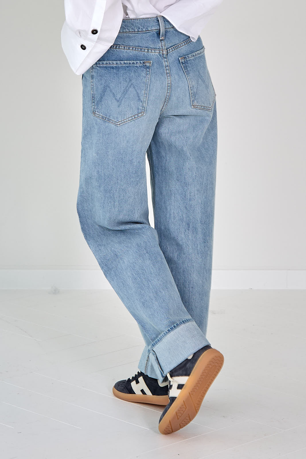 26Z-MOTHER-BROEK JEANS-BLAUW MIDDEN
