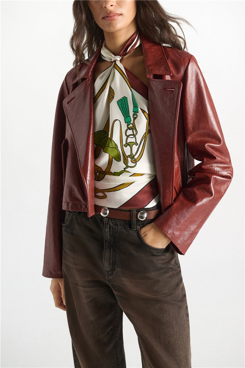 26W-Dorothee Schumacher-BLAZER-BORDEAUX