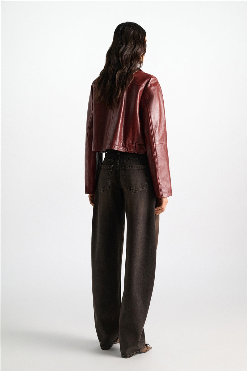 26W-Dorothee Schumacher-BLAZER-BORDEAUX