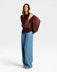 BLOUSE IZA CHESTNUT
