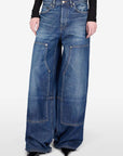 26W-HAIKURE-BROEK JEANS-MARINE DONKER