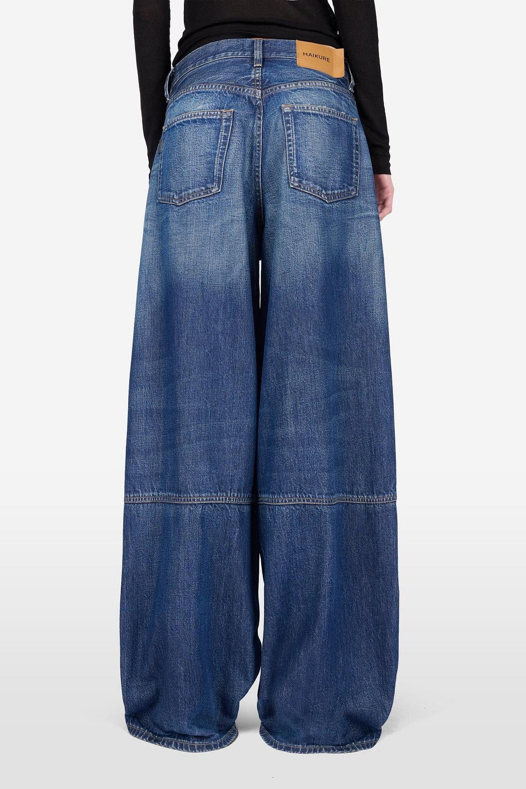 26W-HAIKURE-BROEK JEANS-MARINE DONKER