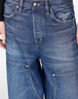 26W-HAIKURE-BROEK JEANS-MARINE DONKER