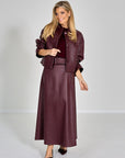 LAKLEDER VEST COURTE