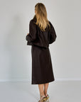 LAKLEDER VEST COURTE
