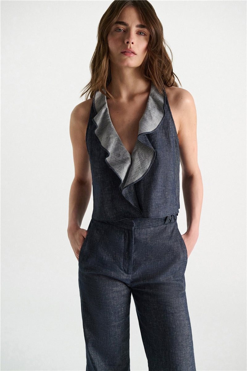 26W-Dorothee Schumacher-CHEMISIER-BLAUW
