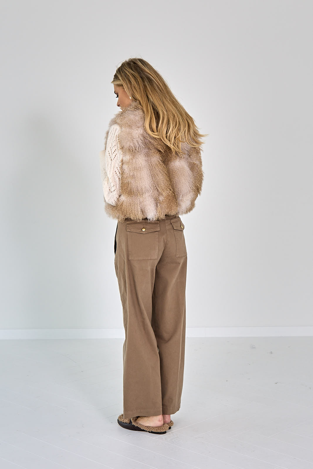 26W-FORTE-FORTE-GILET-LICHT BEIGE