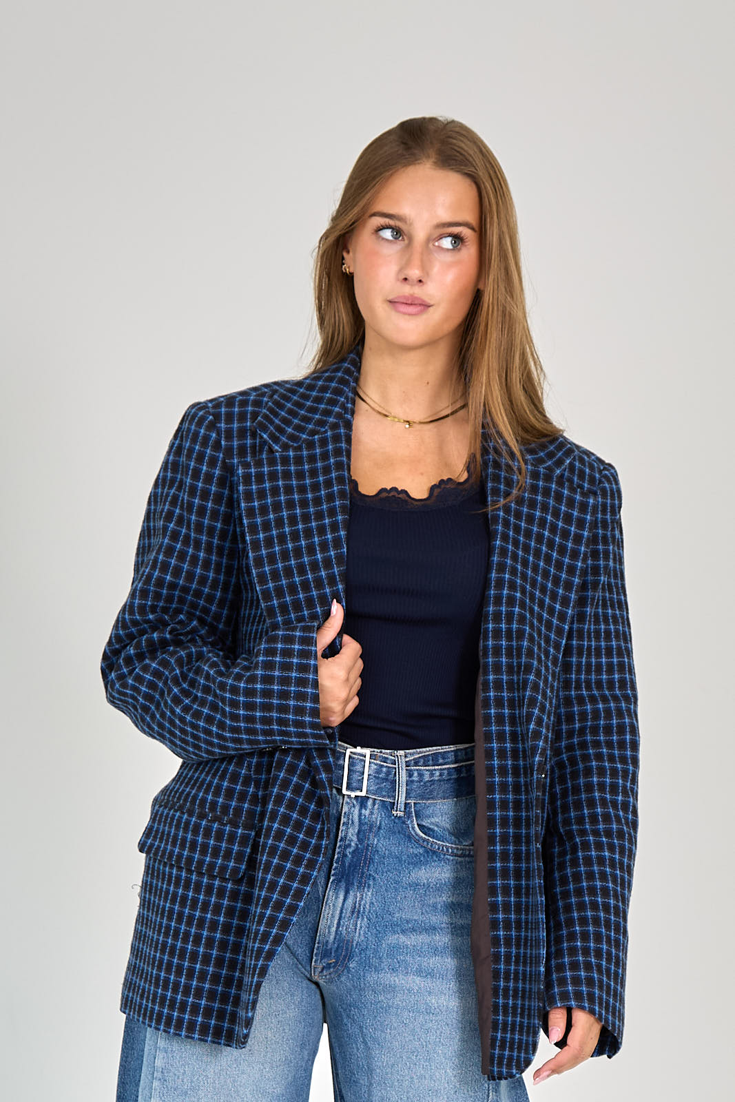 26W-COLLECTORS CLUB-BLAZER-MARINE DONKER