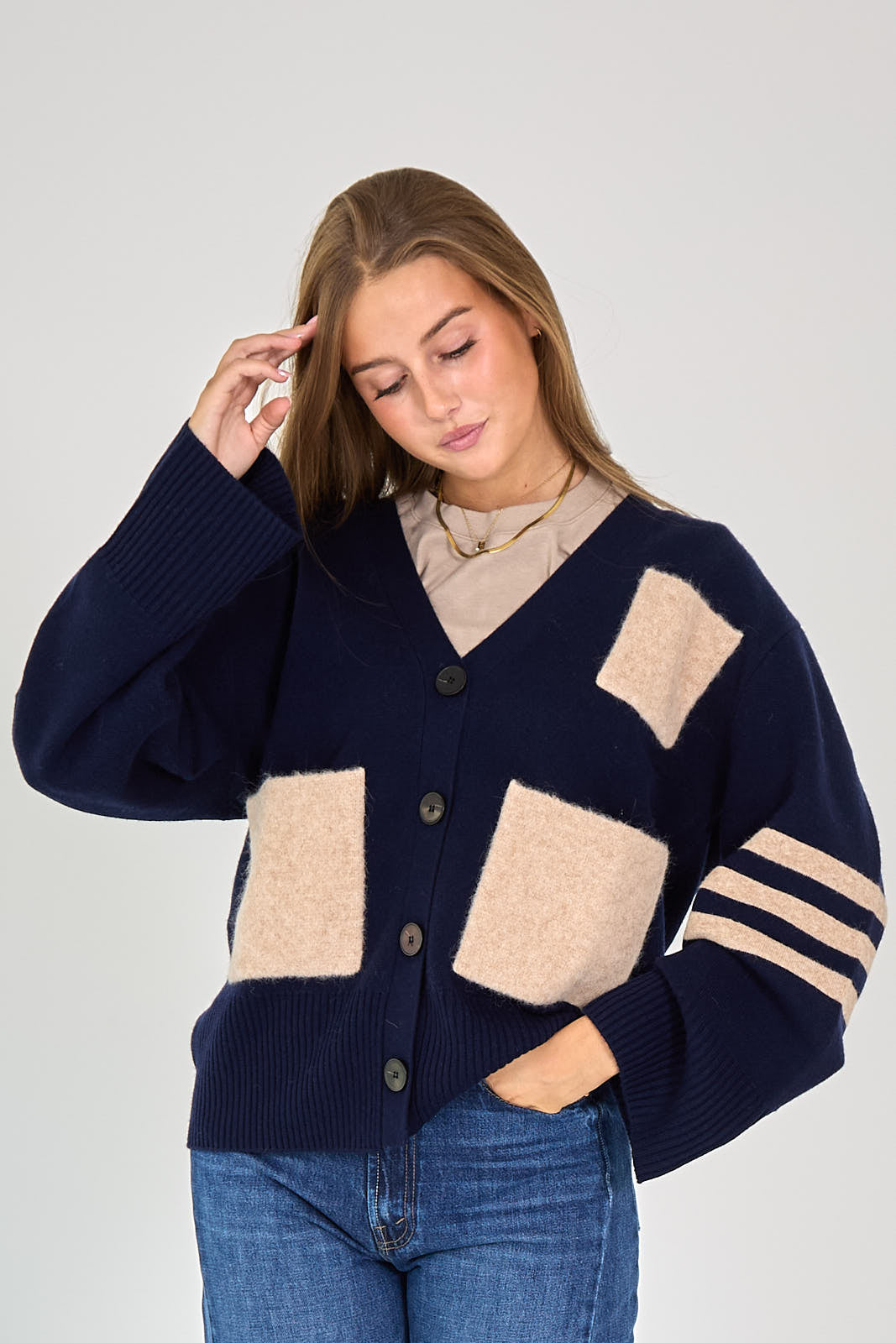 26W-COLLECTORS CLUB-PULL GILET-MARINE DO