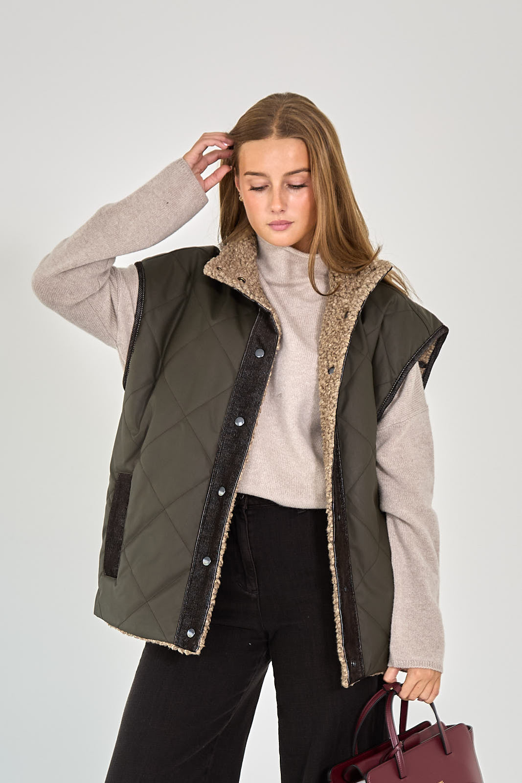 26W-COLLECTORS CLUB-GILET-KAKKIGROEN