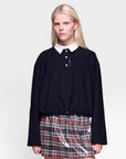 BLOUSE PAULI PINSTRIPE