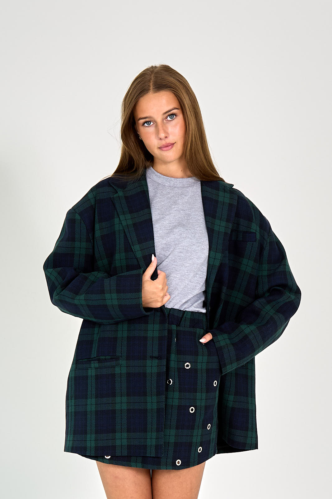 26W-JOHNY-BLAZER-GROEN MIDDEN