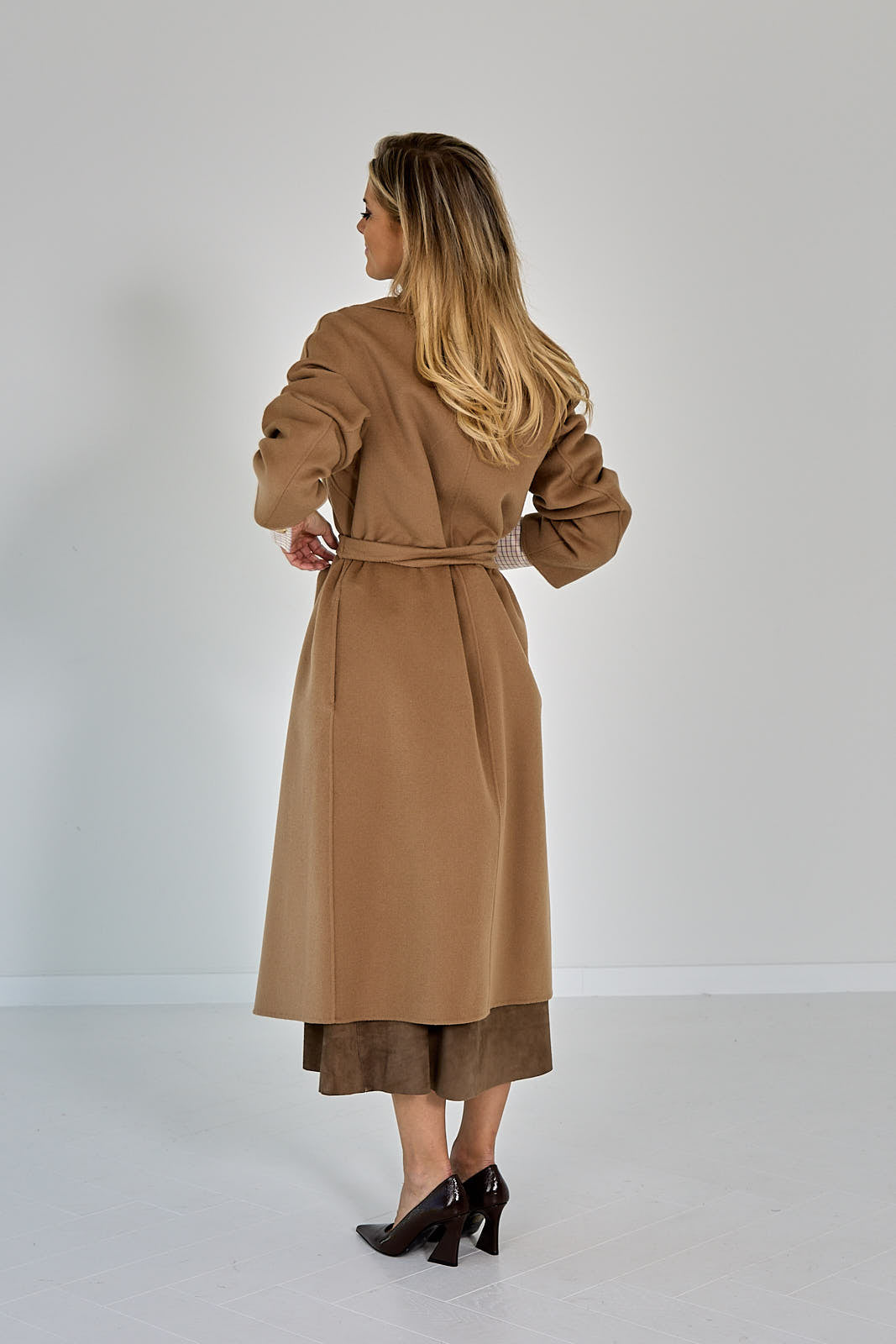 26W-MAX MARA-MANTEL-BRUIN MIDDEN