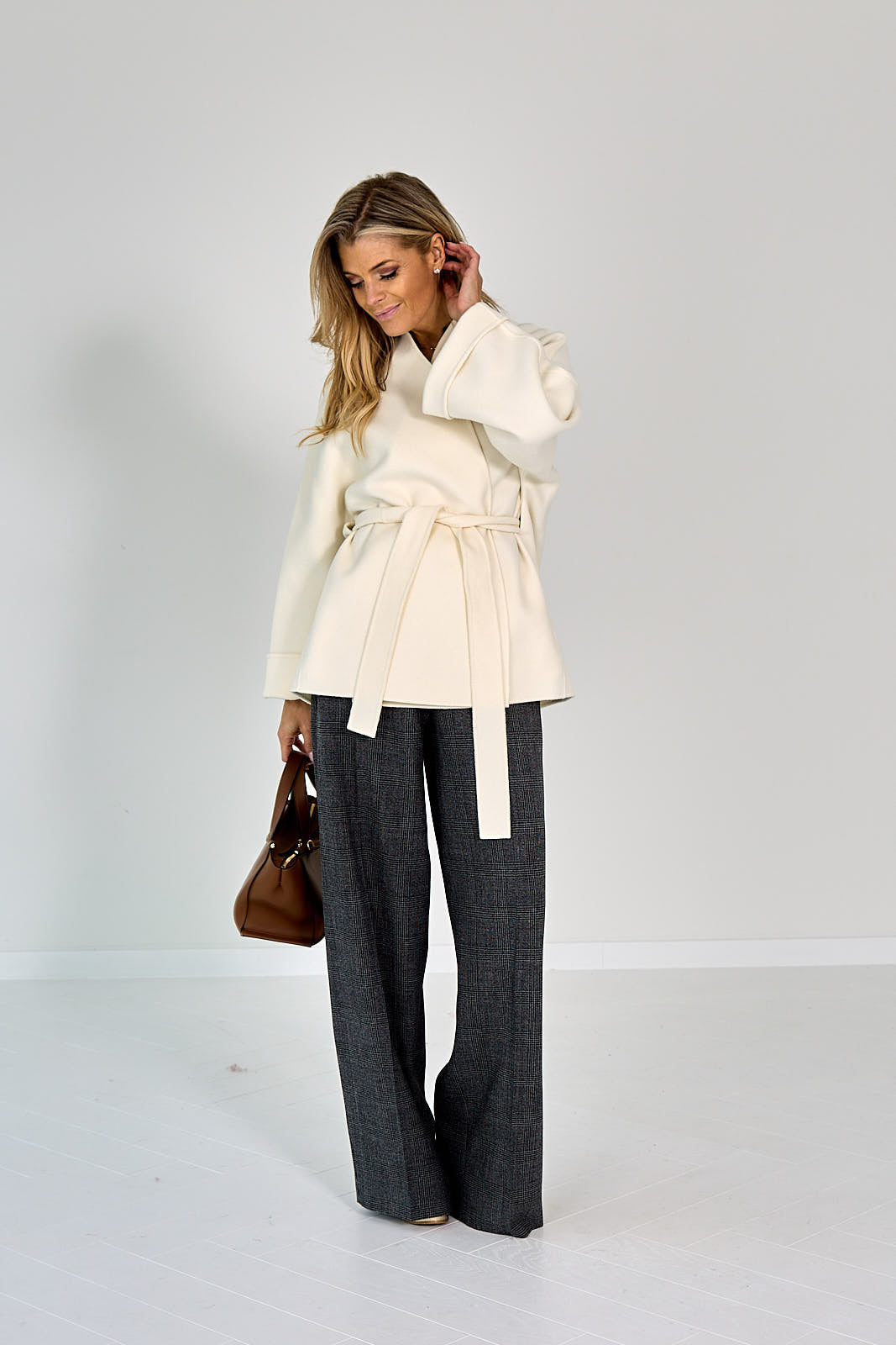 26W-MAX MARA-MANTEL-ECRU