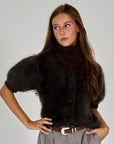 26W-LISA YANG-PULL GILET-BRUIN DONKER