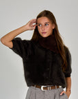 26W-LISA YANG-PULL GILET-BRUIN DONKER