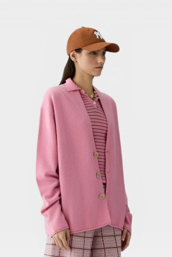 26W-GUEST IN RESIDENCE-PULL GILET-ROSE L