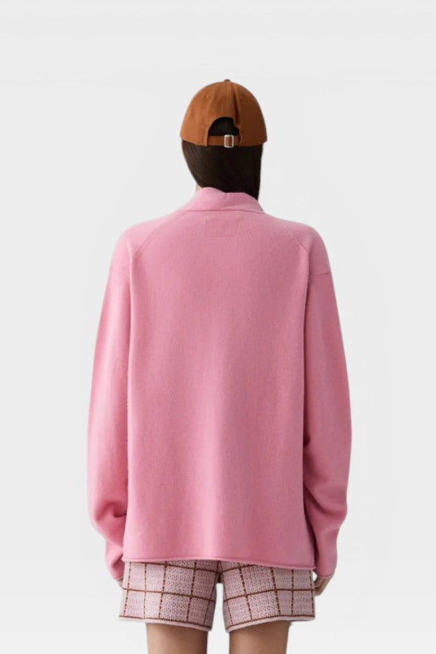 26W-GUEST IN RESIDENCE-PULL GILET-ROSE L