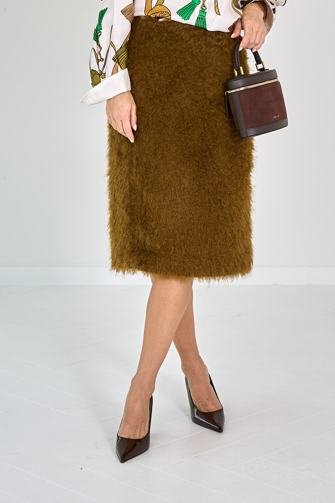 26W-Dorothee Schumacher-ROK-BRUIN MIDDEN