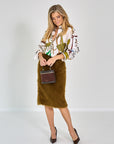 26W-Dorothee Schumacher-ROK-BRUIN MIDDEN