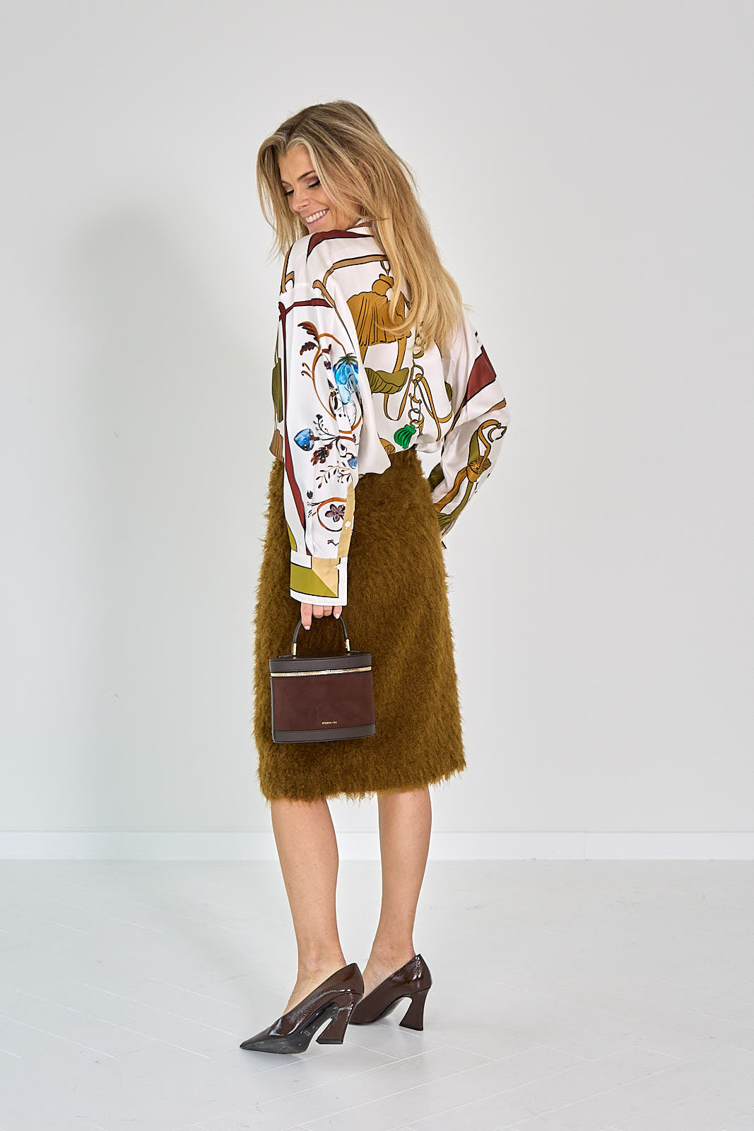 26W-Dorothee Schumacher-ROK-BRUIN MIDDEN