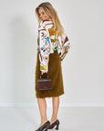 26W-Dorothee Schumacher-ROK-BRUIN MIDDEN