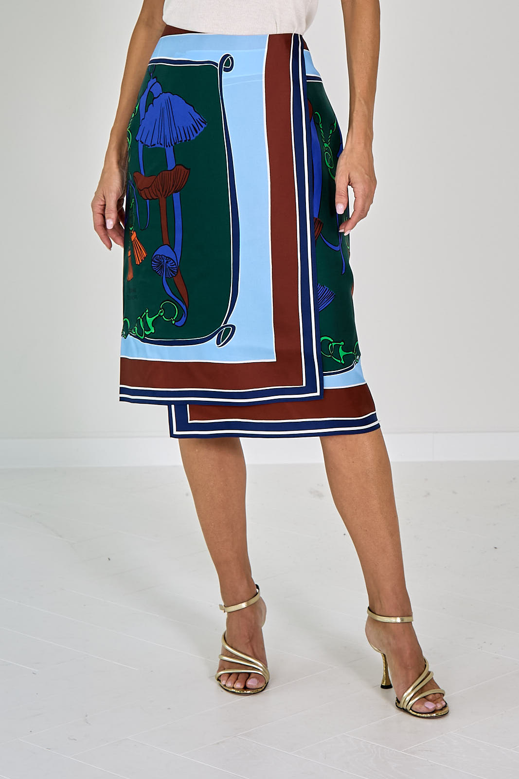 26W-Dorothee Schumacher-ROK-BLAUW MIDDEN