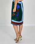 26W-Dorothee Schumacher-ROK-BLAUW MIDDEN