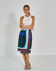 26W-Dorothee Schumacher-ROK-BLAUW MIDDEN