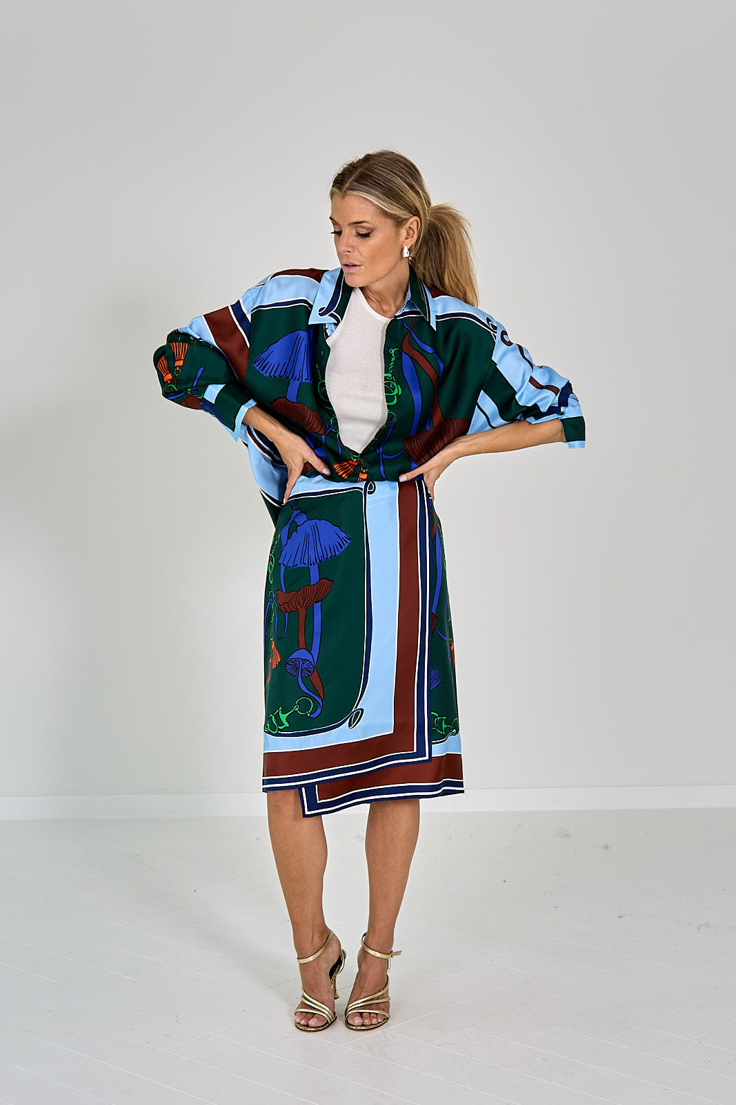26W-Dorothee Schumacher-CHEMISIER-BLAUW