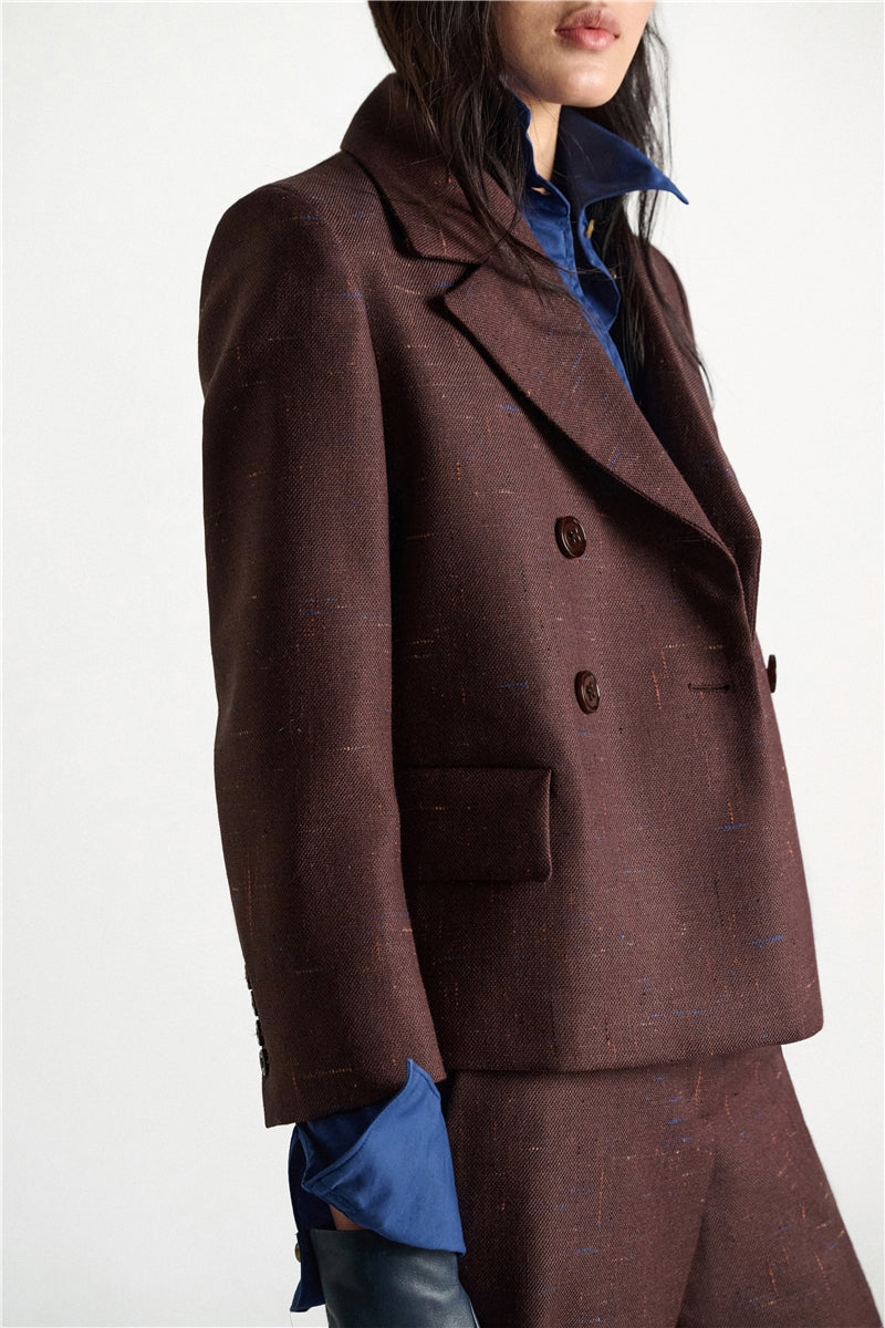 26W-Dorothee Schumacher-BLAZER-BORDEAUX