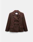 26W-Dorothee Schumacher-BLAZER-BORDEAUX