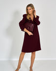 26W-ALMY-KLEED-BORDEAUX DONKER ROOD
