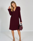 26W-ALMY-KLEED-BORDEAUX DONKER ROOD