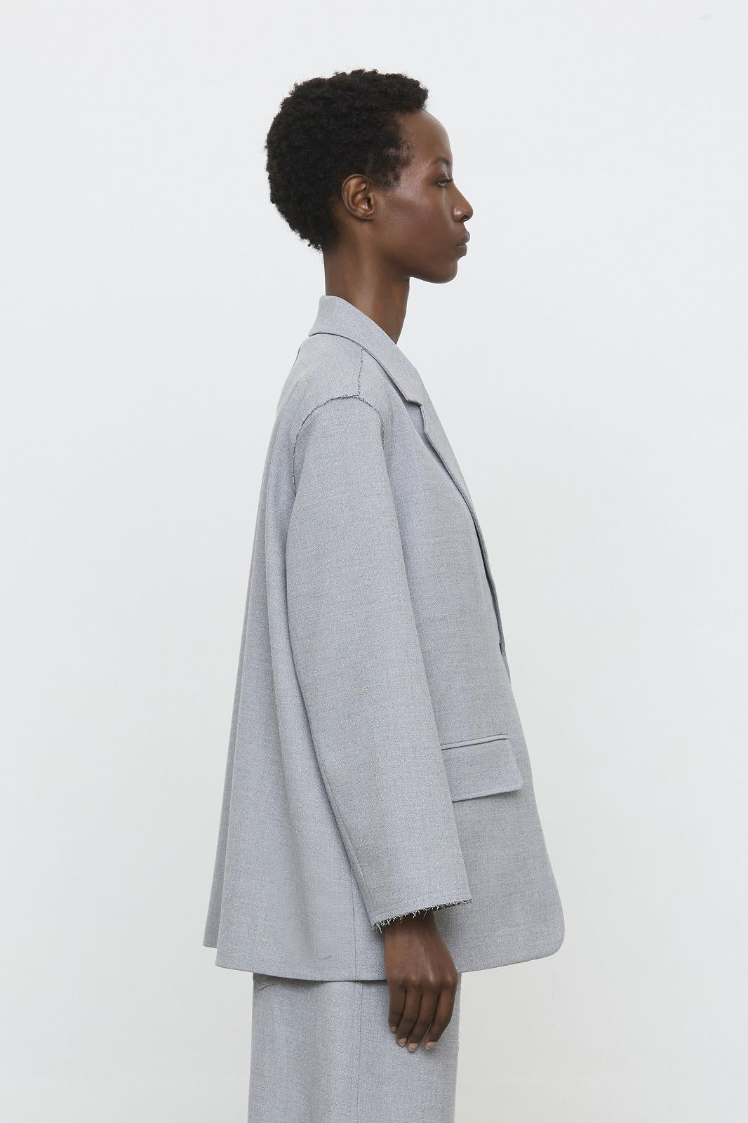 26W-ELEH-BLAZER-GRIJS LICHT