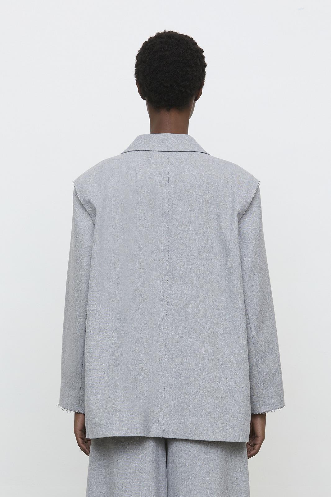 26W-ELEH-BLAZER-GRIJS LICHT