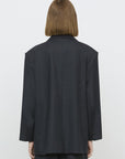 26W-ELEH-BLAZER-GRIJS DONKER
