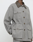 26W-ELEH-BLAZER-GRIJS MIDDEN