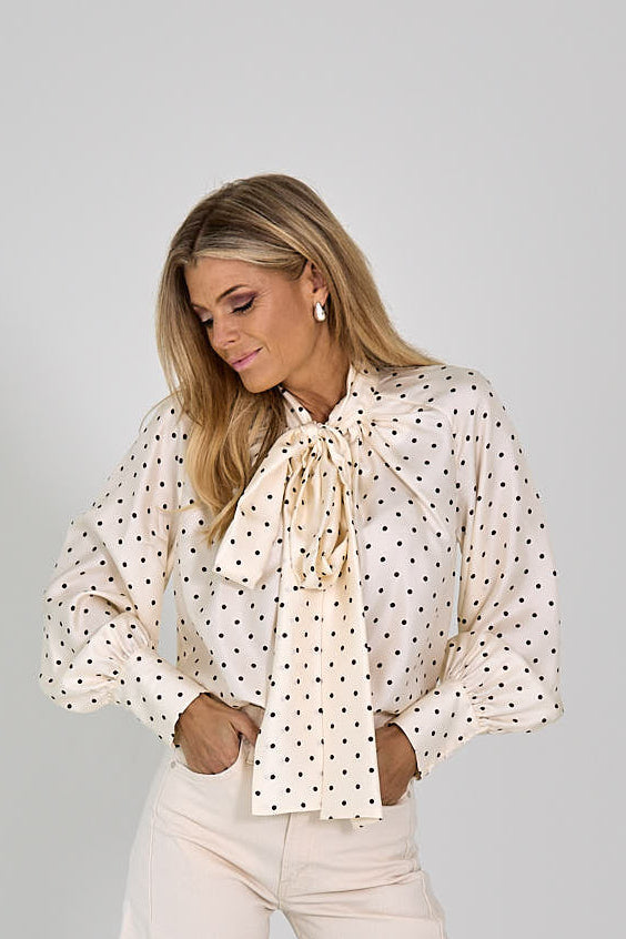 BLOUSE ZIJDE BOLLEN