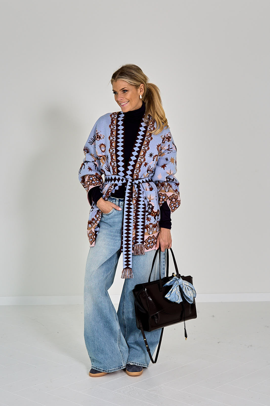 26W-IVI-PULL GILET-BLAUW LICHT