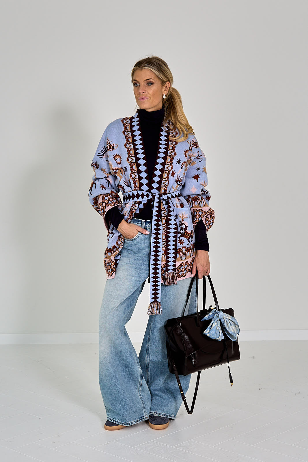 26W-IVI-PULL GILET-BLAUW LICHT