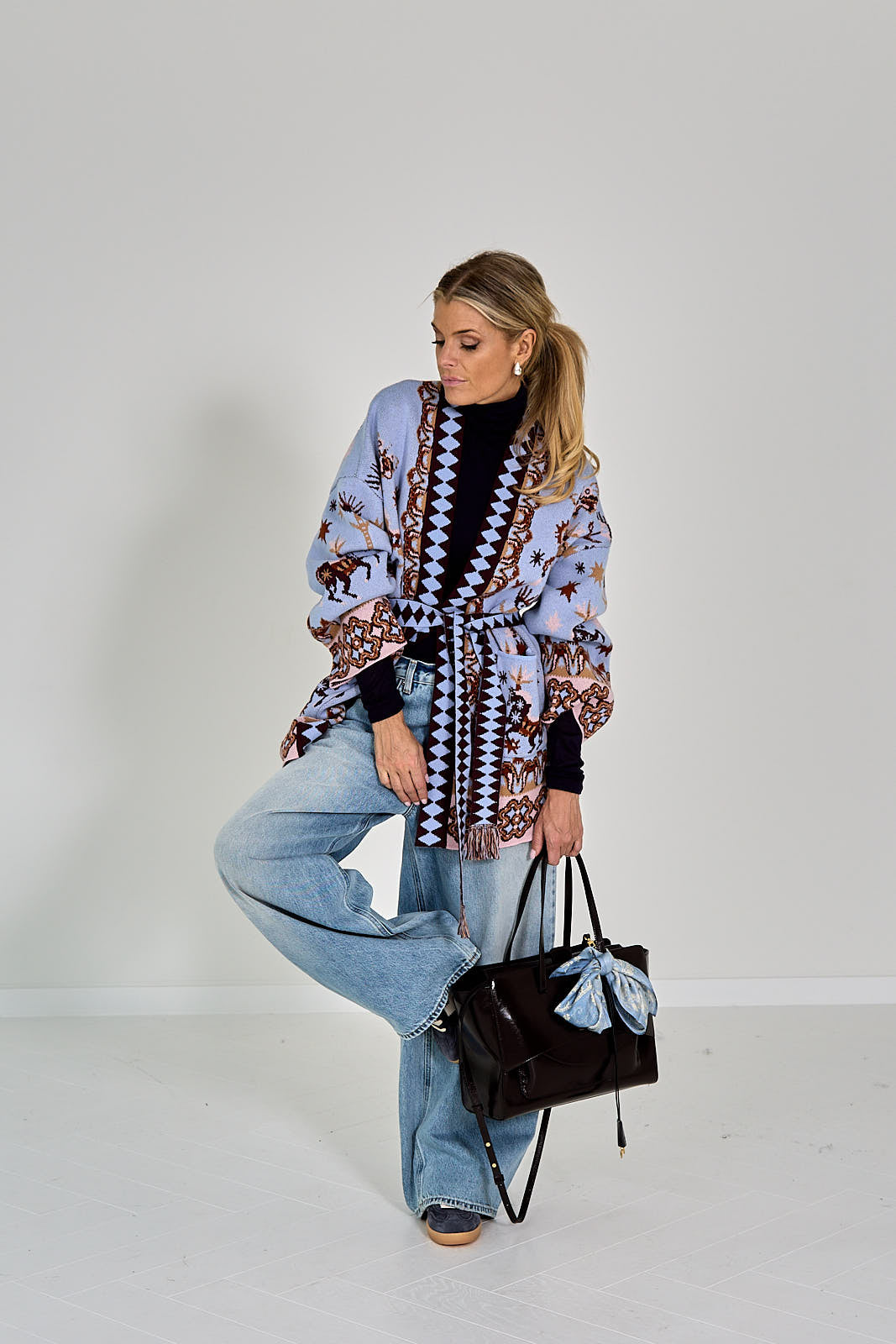 26W-IVI-PULL GILET-BLAUW LICHT