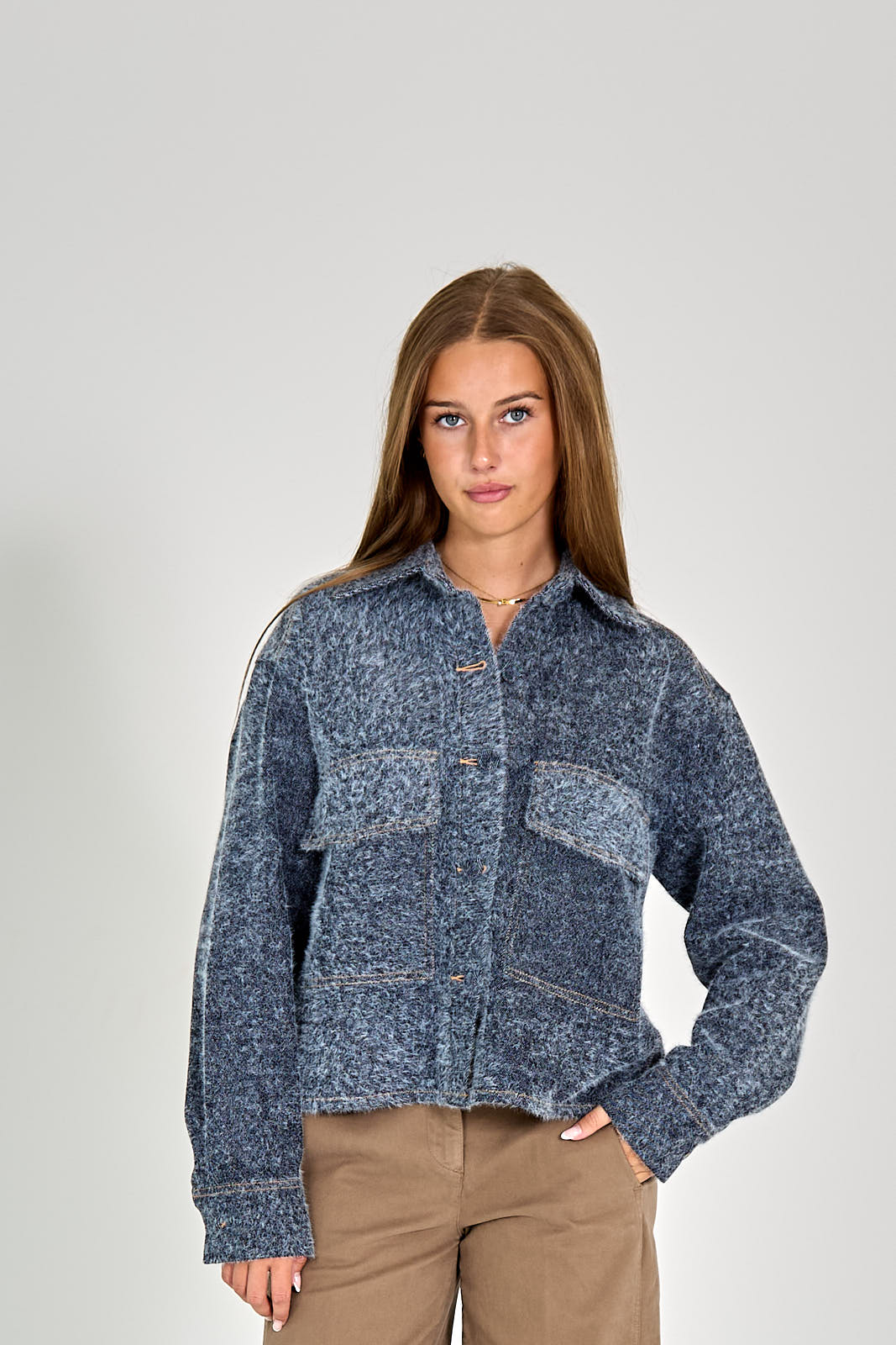 26W-SHAFT-GILET-BLAUW MIDDEN