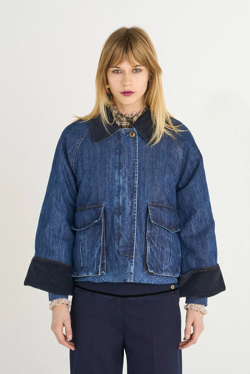 26W-SHAFT-BLOUZON-BLAUW MIDDEN