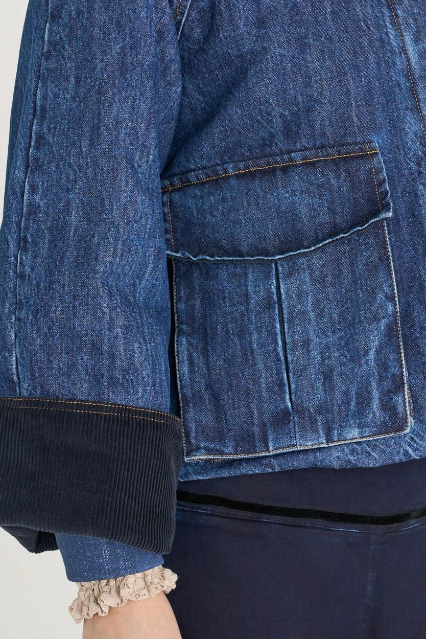 26W-SHAFT-BLOUZON-BLAUW MIDDEN