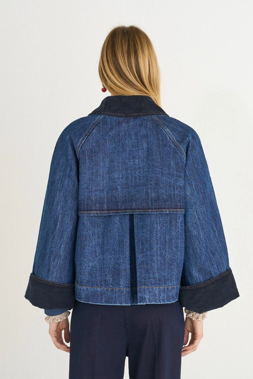 26W-SHAFT-BLOUZON-BLAUW MIDDEN