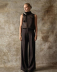 26W-SEDUCTIVE-BROEK-BRUIN DONKER