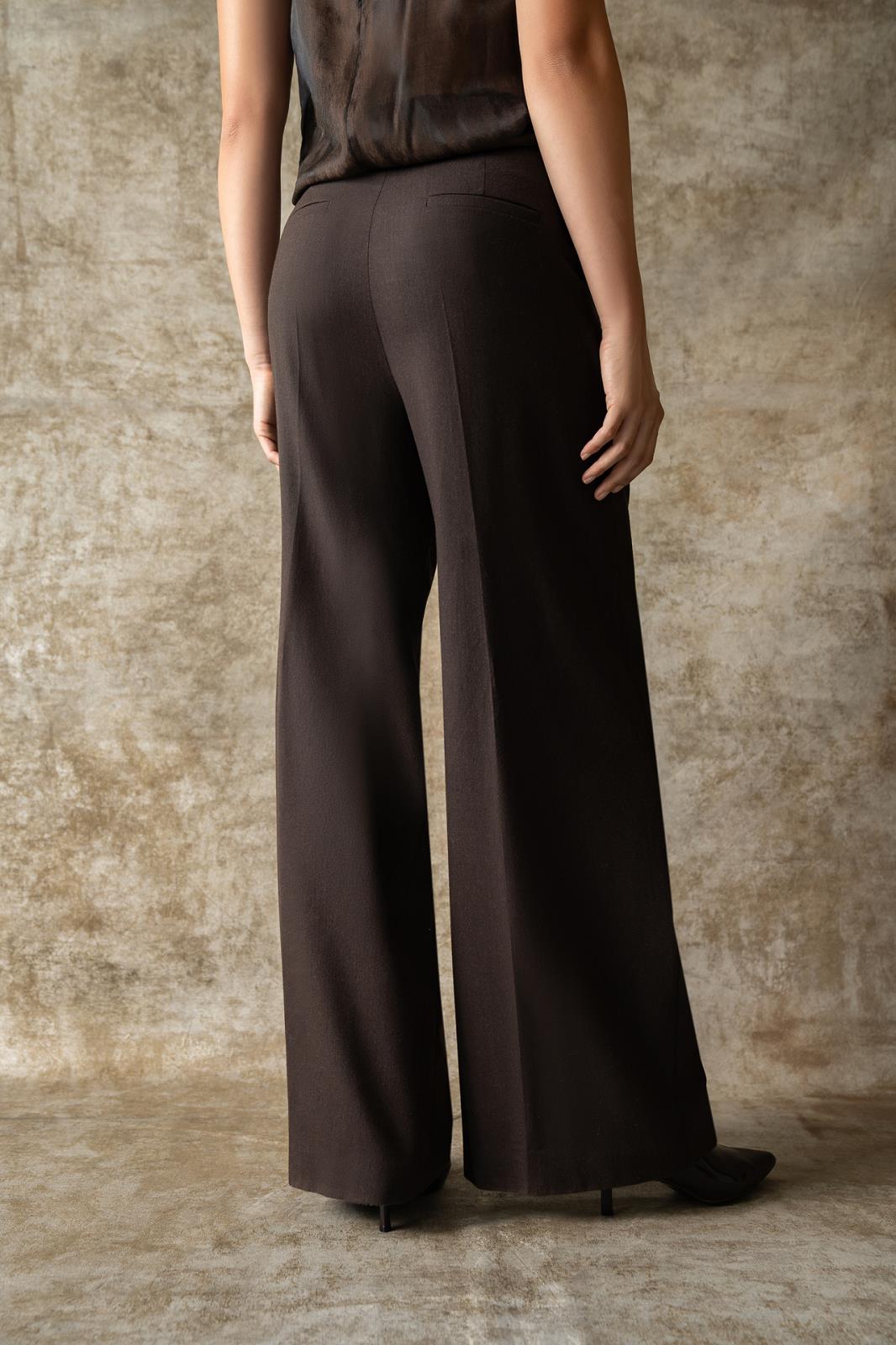 26W-SEDUCTIVE-BROEK-BRUIN DONKER